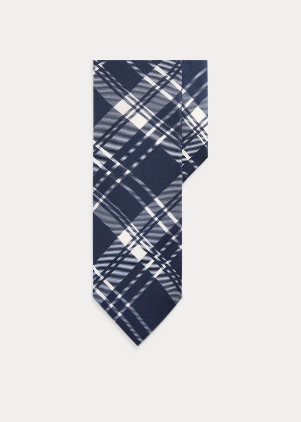 Men's Ralph Lauren Plaid Silk Ties | 307584DHA